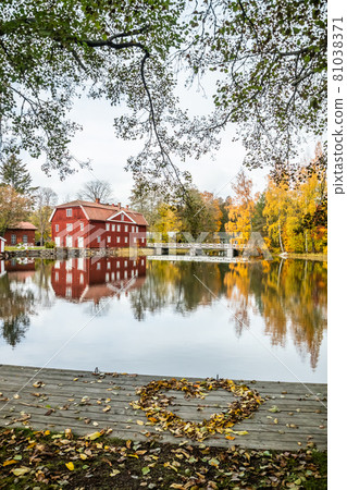 The red wooden building at the former plant Stromfors, Ruotsinpyhtaa, Finland The red wooden building at the former plant Stromfors, Ruotsinpyhtaa, Finland 81038371