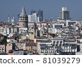 Istanbul landscape view of the galata tower 81039279
