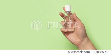 Personal hygiene. Antibacterial, hydro alcoholic gel, ethyl alcohol. Coronavirus protection 81039740