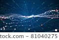 Technology connection digital data and big data concept. 81040275