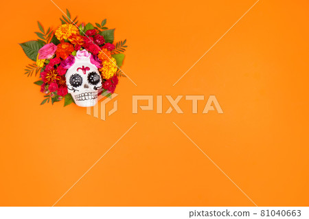 Day of the dead, Dia De Los Muertos Celebration Background 81040663