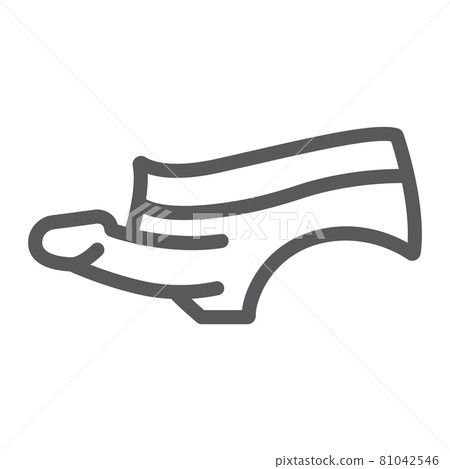 Strapon line icon, sex toy and adult, lesbian sign, vector graphics, a linear pattern on a white background, eps 10. 81042546