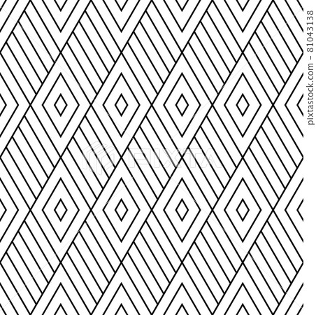 Abstract seamless geometric diamonds grid pattern and texture. Abstract seamless geometric diamonds grid pattern and texture. 81043138