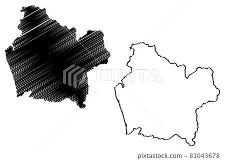 Araucania Region (Republic of Chile, Administrative divisions of Chile) map vector illustration, scribble sketch Araucania map.... Araucania Region (Republic of Chile, Administrative divisions of Chile) map vector illustration, scribble sketch Araucania map.... 81043678