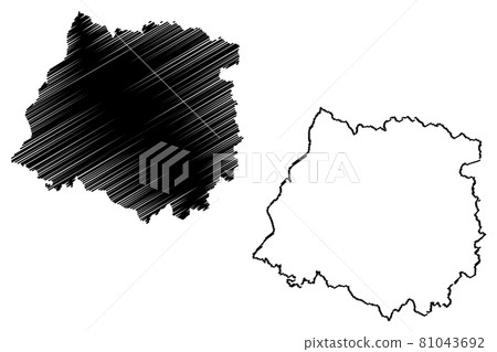Maule Region (Republic of Chile, Administrative divisions of Chile) map vector illustration, scribble sketch Maule map.... 81043692