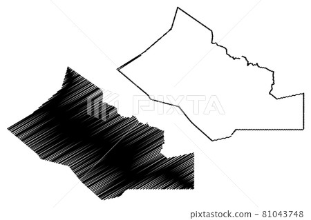 Kidal Region (Regions of Mali, Republic of Mali) map vector illustration, scribble sketch Kidal map 81043748