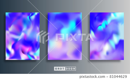 Gradient texture design set for brochure, flyer cover, business card, abstract background, poster, or other printing products. Vector illustration Gradient texture design set for brochure, flyer cover, business card, abstract background, poster, or other printing products. Vector illustration 81044629