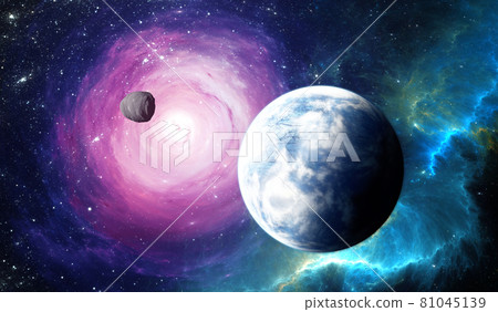 Frozen Extrasolar planet from deep outer space. Frozen Extrasolar planet from deep outer space. 81045139