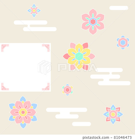 Korean traditional pattern background Korean traditional pattern background 81046473
