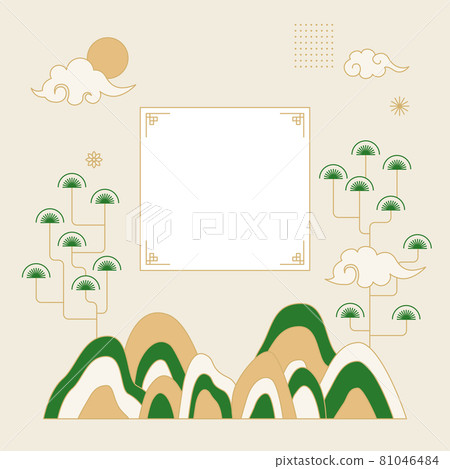 Korean traditional pattern background 81046484