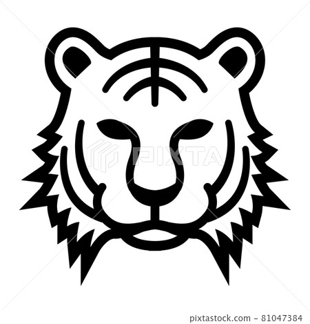 Tiger's face Tiger's face 81047384