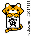 Tiger with the character of a tiger 81047385