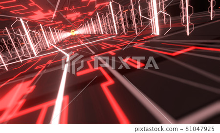 VJ Cyberspace Tunnel Sprinting Red [There is another Ver] 81047925