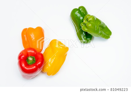 Image of peppers and paprika (white background) Image of peppers and paprika (white background) 81049223