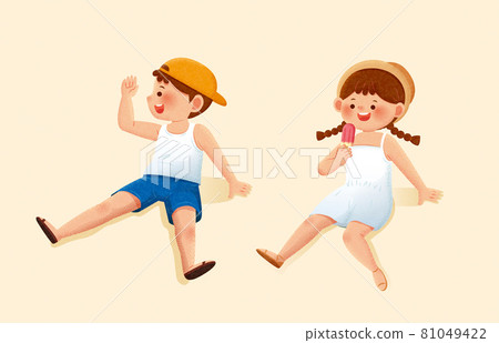 Kids on their summer vacation Kids on their summer vacation 81049422