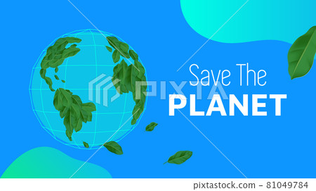 Celebrating earth day, leaves composition world map on globe with save the planet lettering Celebrating earth day, leaves composition world map on globe with save the planet lettering 81049784