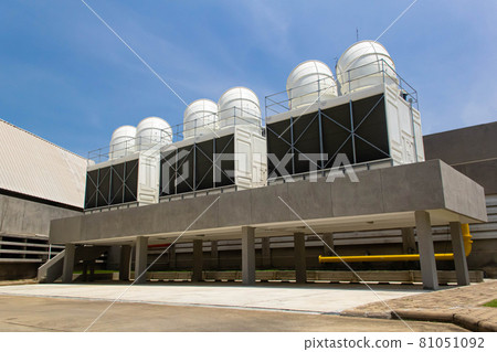 HVAC Air Chillers on Rooftop HVAC Air Chillers on Rooftop 81051092
