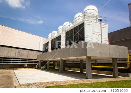 HVAC Air Chillers on Rooftop 81051093