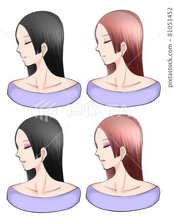 Hairstyle material Hairstyle material 81051452