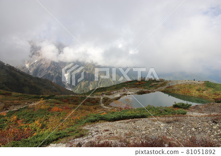 Mt. Shirouma reflected in Happo Pond (Mt. Shirouma) 81051892