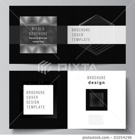 Vector layout of two covers templates for... - Stock Illustration ...