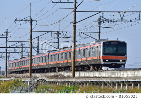 Musashino Line Higashikawaguchi-Minamikoshigaya JR East 209 series 0 series MU11 formation (Kyoyo) Musashino Line Higashikawaguchi-Minamikoshigaya JR East 209 series 0 series MU11 formation (Kyoyo) 81055023