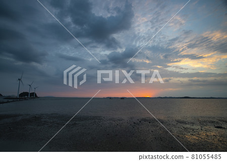 Sunset on the west coast 81055485