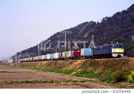 1998年東海道本線EF65103集裝箱貨運列車 81056446