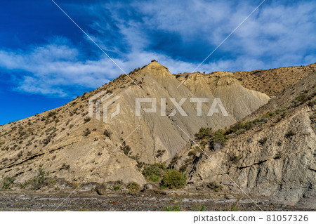 Tabernas desert, Desierto de Tabernas near Almeria, andalusia region, Spain 81057326