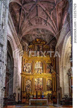 Interior of San Miguel church in Jerez de la Frontera in Andalusia, Spain Interior of San Miguel church in Jerez de la Frontera in Andalusia, Spain 81057429