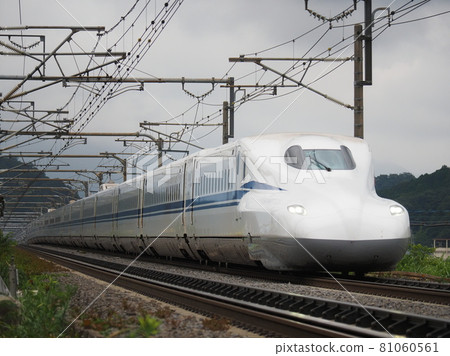 Shinkansen N700S J6 formation near Omi Nagaoka 81060561