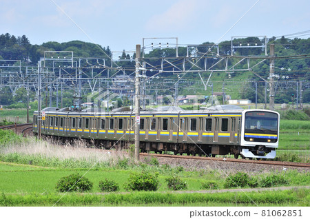 Sobu Main Line Sakura-Monoi JR East 209 series 2100 series C608 formation (Makuhari) Sobu Main Line Sakura-Monoi JR East 209 series 2100 series C608 formation (Makuhari) 81062851