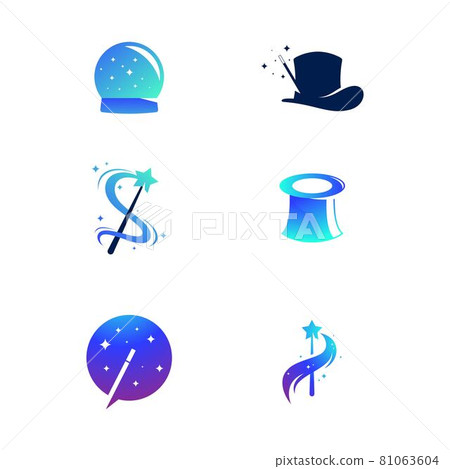 Vector Magic Element Magic element Vector icon illustration - Stock Illustration [81063604 ...