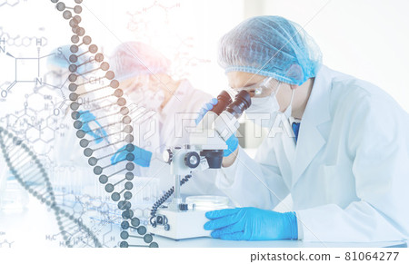 基因工程圖像 基因檢測 再生醫學 DNA 81064277
