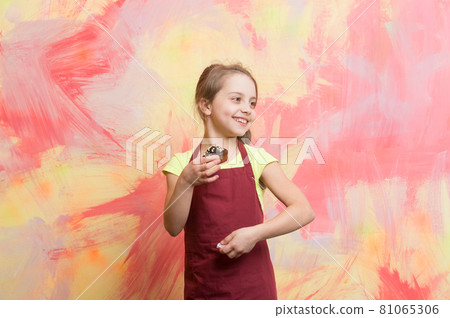 Chef child with cupcake Chef child with cupcake 81065306