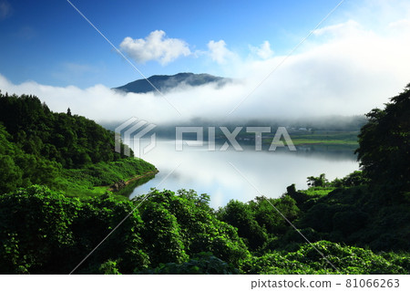 Hanamaki City, Iwate Prefecture, Lake Tase in summer Hanamaki City, Iwate Prefecture, Lake Tase in summer 81066263