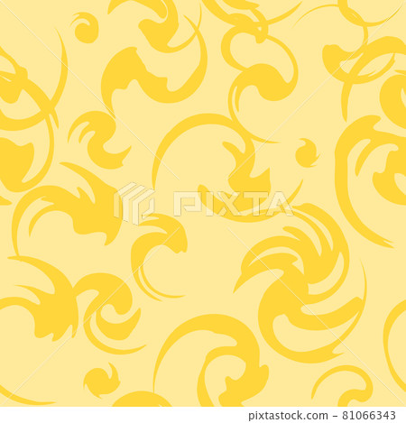 圖案手寫風格_漩渦圖案_黃色圖案矢量 圖案手寫風格_漩渦圖案_黃色圖案矢量 81066343