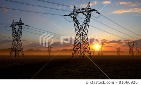 High voltage power line pylon 81066926