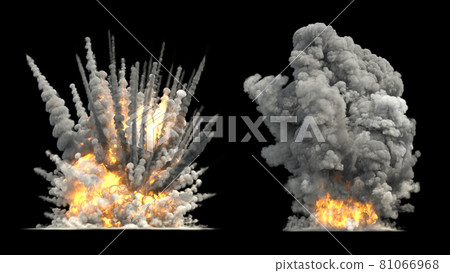 Big explosions on ground 81066968