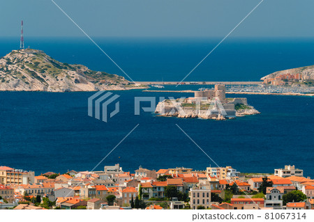 View of Marseille town. Marseille, France 81067314