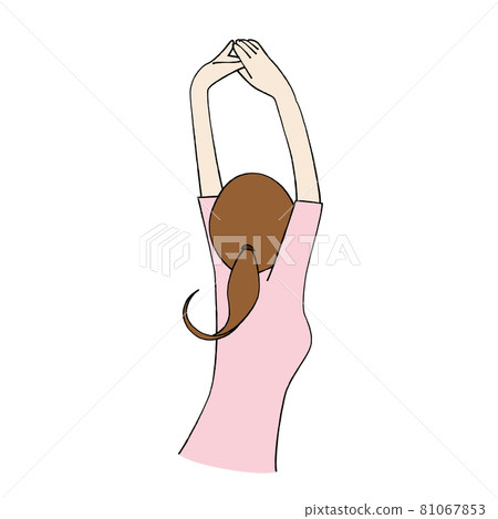 伸展運動的女人 伸展運動的女人 81067853