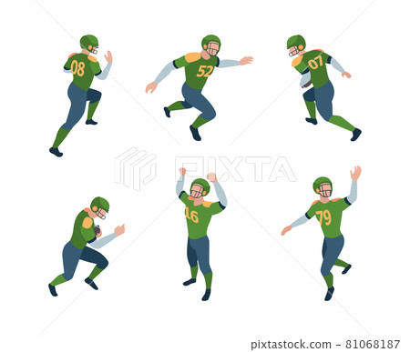 Football players. Isometric sport characters...-插圖素材 [81068187] - PIXTA圖庫