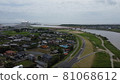 日立市久治川河口鳥瞰圖 81068612
