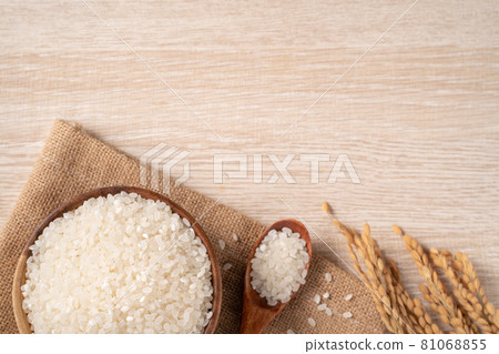 米 原料 生的 白米 頂視圖 raw rice ingredient 白ごはん 81068855