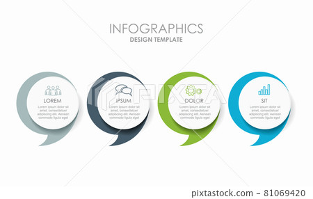 Infographic design template with place for your data. Vector illustration. Infographic design template with place for your data. Vector illustration. 81069420