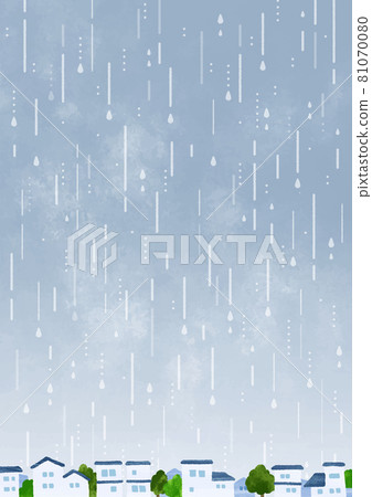 Residential area and rain Residential area and rain 81070080