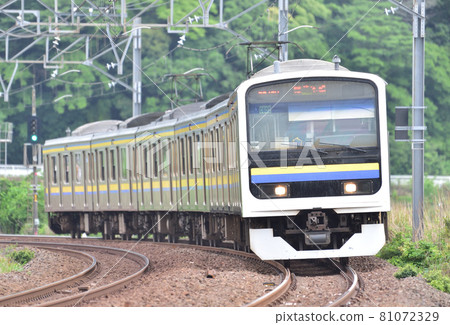 總武本線物井櫻花JR東209系列2100系列C602編隊(幕張) 總武本線物井櫻花JR東209系列2100系列C602編隊(幕張) 81072329
