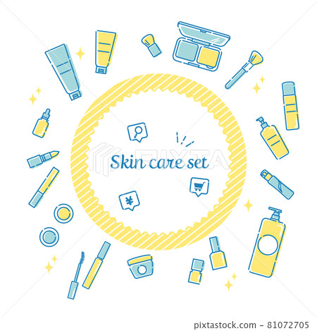 Skin care illustration set 81072705