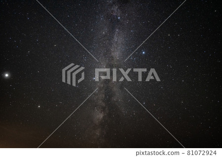 2021 Perseids meteor shower and Milky Way 81072924
