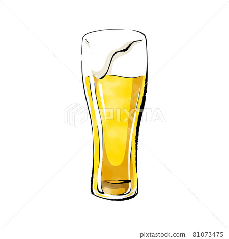 Handwritten rough sketch_glass beer Handwritten rough sketch_glass beer 81073475